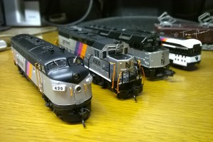 N scale NJ transit cars