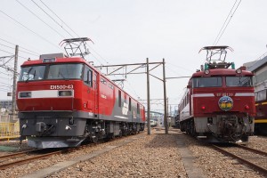 電気機関車　EH500-43とEF81-139
