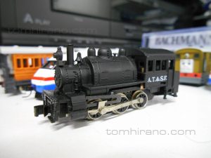 Lifelike 0-6-0 steam locomotive