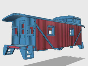 D&H Wooden caboose