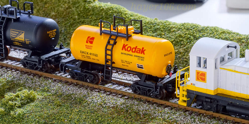 Kodak beer can tank car